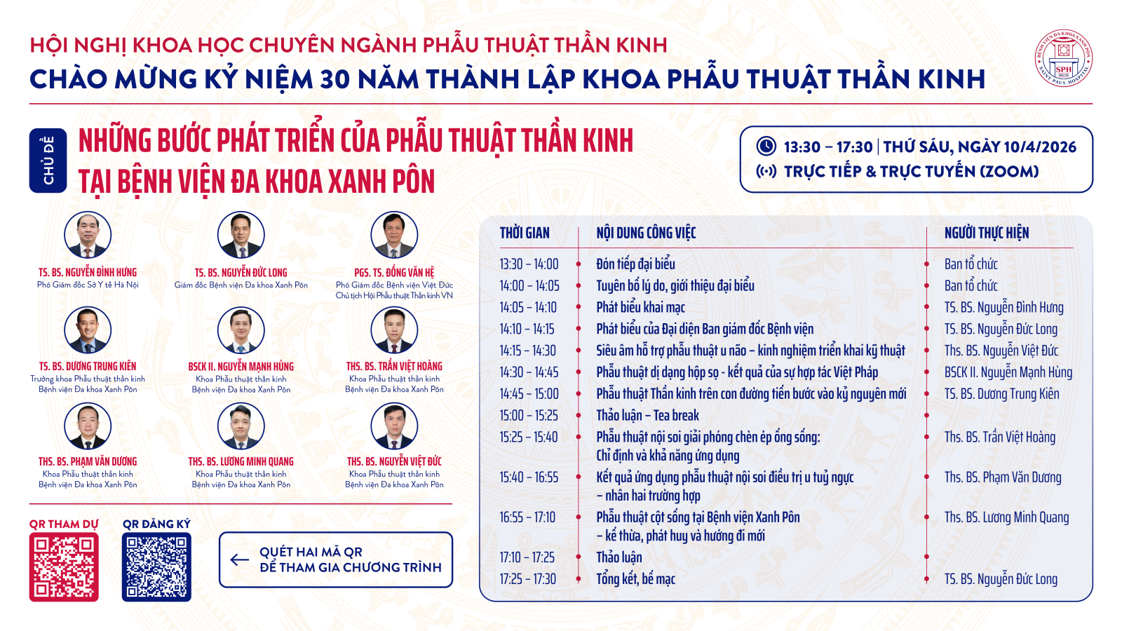 Hội nghị khoa học chuyên ngành Phẫu thuật Thần kinh tại Bệnh viện Đa khoa Xanh Pôn
