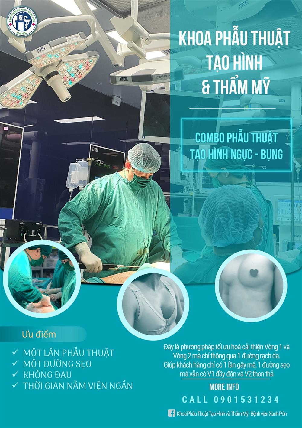 COMBO 2 TRONG 1: TẠO HÌNH THÀNH BỤNG – NÂNG NGỰC